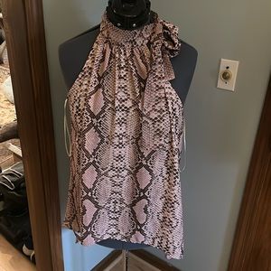 New York & Company summer top, snakeskin pattern. Perfect for warm weather